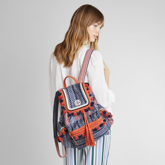 Tory Burch Pom Pom Scout Backpack - Picture 4 of 15